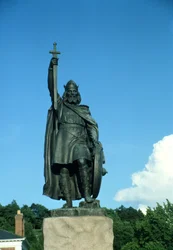 Standbeeld van Alfred de Grote (849-99)